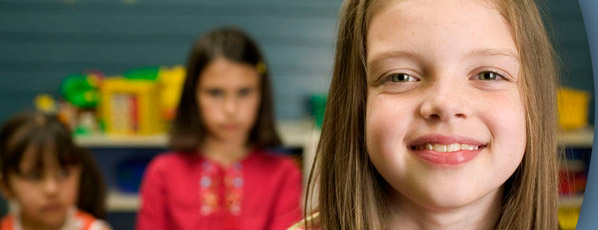 young girl smiling