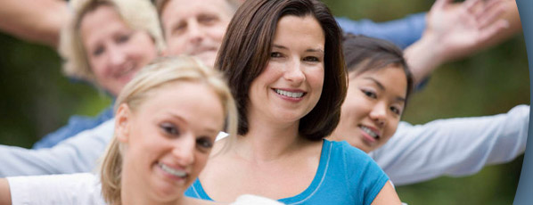 group of adults smiling